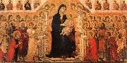 Duccio di Buoninsegna Madonna and Child Enthroned with Angels and Saints oil painting picture wholesale